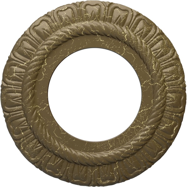 Ekena Millwork Claremont Medallion (Canopies up to 5 5/8"), 9"OD x 4 1/2"ID x 1/2"P, Mississippi Mud Crackle CM09CLMMC - main